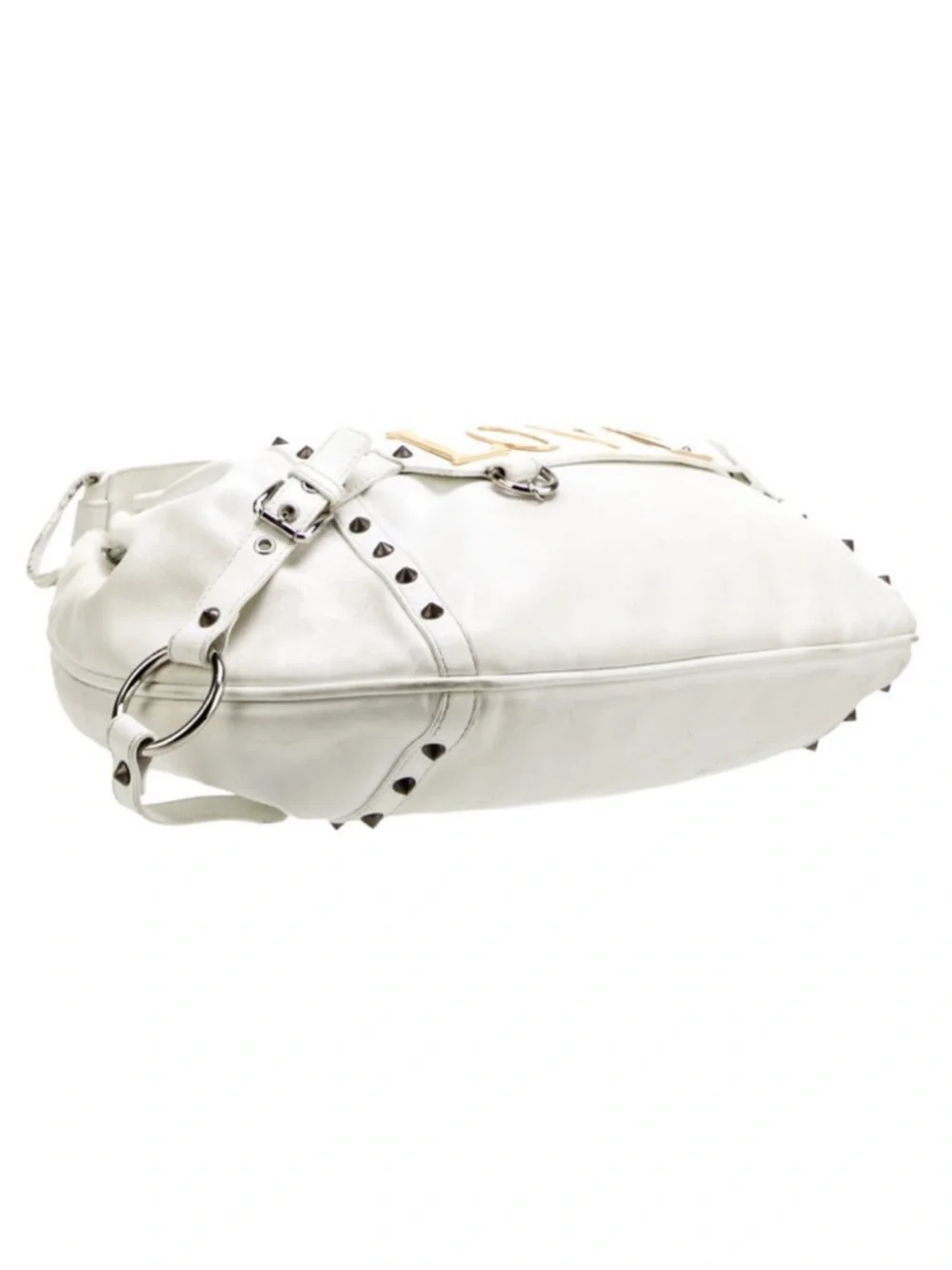 DOLCE & GABBANA Vintage Handbag Love Large Leather Iconic Hobo AUTHENTIC white - Picture 5 of 14